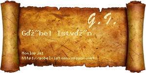 Göbel István névjegykártya