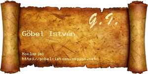 Göbel István névjegykártya