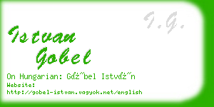 istvan gobel business card